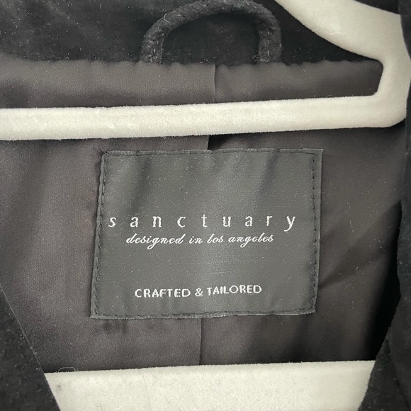 Sanctuary Dylan Black Fringe Suede Moto Jacket - Picture 4 of 6